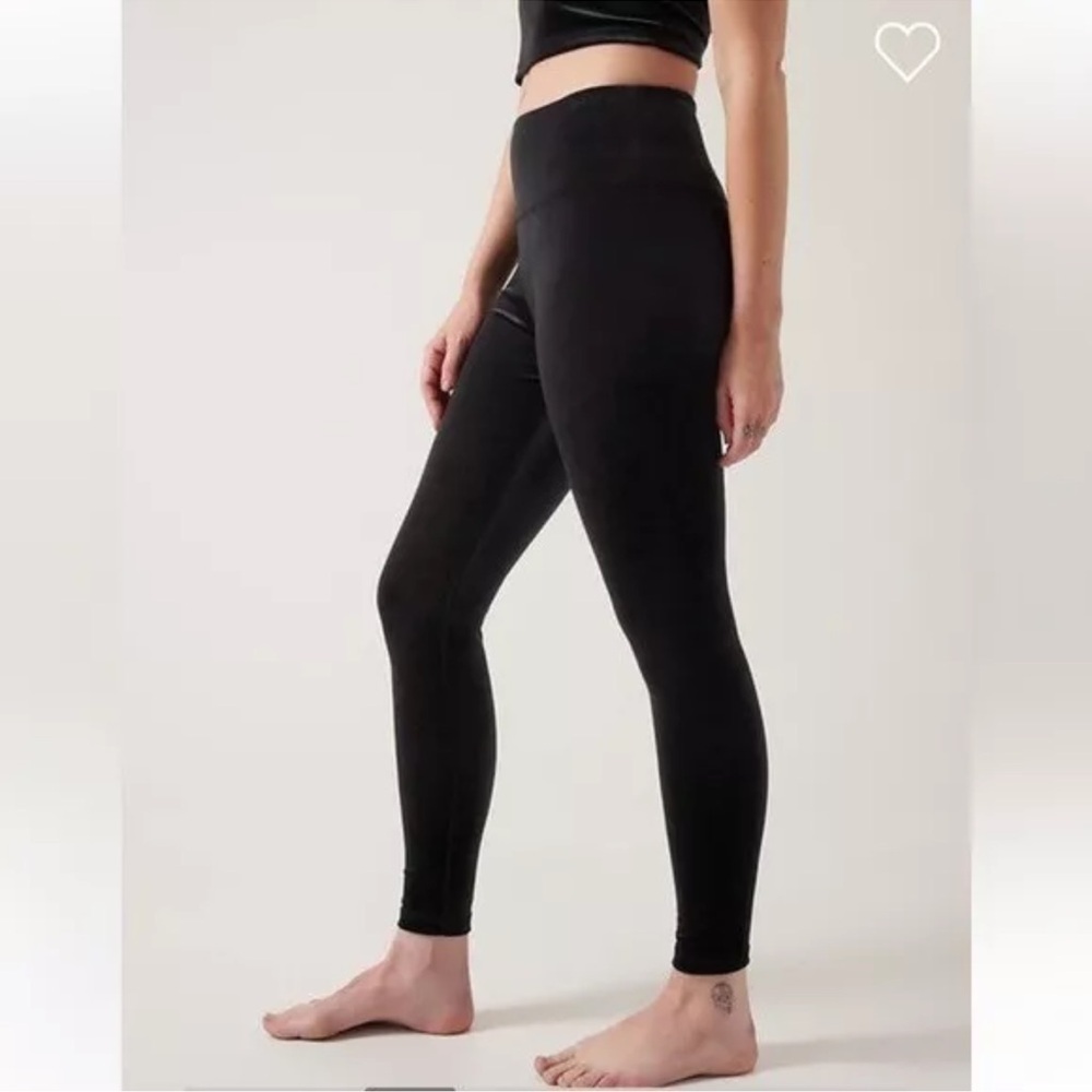 Athleta Elation Velvet Tight size Small Black #467925 - Picture 12 of 12